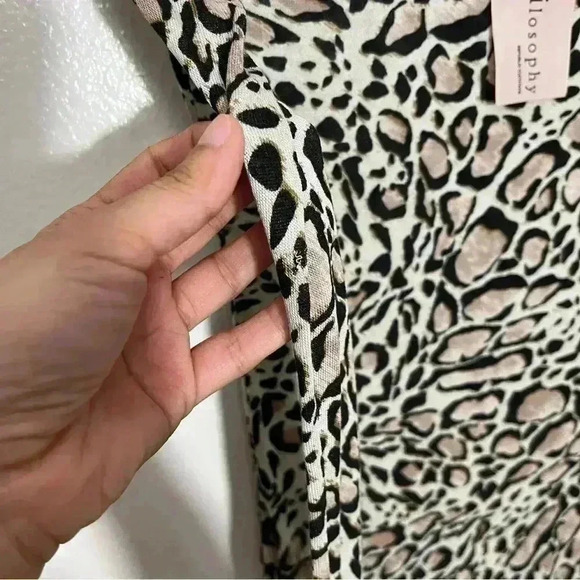 NWT PHILOSOPHY Cheetah Print Long Sleeve Top | Size XS - Picture 5 of 5